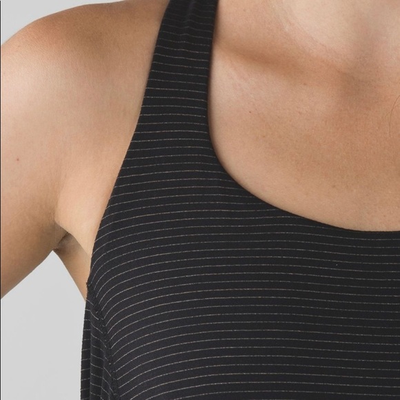 Lululemon Wild Tank. Size 4. Color: Black/ white and pink floral print bra. - Picture 2 of 11